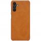 Nillkin Qin Leather Flip Case - кожен калъф, тип портфейл за Samsung Galaxy A13 5G (кафяв) thumbnail 3