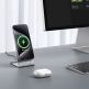 Blavec Qi2 Wireless Fast Charger Stand 15W - сгъваема алуминиева поставка за безжично зареждане за iPhone с MagSafe и Qi2 съвместими мобилни устройства (сребрист) thumbnail 2
