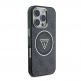 Guess IML 4G Glitter And Triangle Logo MagSafe Case - хибриден удароустойчив кейс с MagSafe за iPhone 16 Pro (черен) thumbnail 4