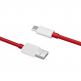OnePlus Warp Dash D301 USB-A to USB-C Data Cable 80W - кабел с бързо зареждане за устройства с USB-C порт (100 см) (червен) (bulk) thumbnail 2