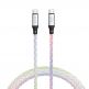 4smarts RGBCord USB-C to USB-C Cable 60W - здрав кабел с бързо зареждане и подсветка за устройства с USB-C порт (150 см) (цветен) thumbnail 2