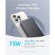 Anker MagGo Qi2 Slim Magnetic Wireless Charging Power Bank 10000 mAh 15W - преносима външна батерия с USB-C порт и безжично зареждане с MagSafe (черен) thumbnail 3
