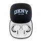 DKNY 3D Rubber Matte Finish Stereo TWS Headset - безжични блутут слушалки със зареждащ кейс за мобилни устройства (черен) thumbnail