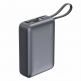 4smarts Power Bank Enterprise Compact 20000 mAh 45W - външна батерия с USB-A и USB-C портове и вграден USB-C кабел (тъмносив) thumbnail 2