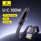 Baseus MVP 3 Angled USB-A to USB-C Data Cable 100W - USB-A към USB-C кабел за устройства с USB-C порт (200 см) (черен) thumbnail 9
