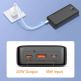 Baseus Airpow Fast Charging Power Bank 20W 20000 mAh - външна батерия с 1xUSB-A и 1xUSB-C изходи с технология за бързо зареждане (черен)  thumbnail 9