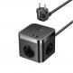 Baseus PowerCombo Cube Wall Power Strip With USB-C Hub 30W - разклонител с 3 изхода и вградени 1хUSB-C и 3хUSB-A изхода за мобилни устройства (черен) thumbnail