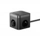 Baseus PowerCombo Cube Wall Power Strip With USB-C Hub 30W - разклонител с 3 изхода и вградени 1хUSB-C и 3хUSB-A изхода за мобилни устройства (черен) thumbnail 2