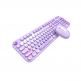 MOFII Lovely Wireless Keyboard and Mouse Set 2.4 GHz- комплект безжични клавиатура и мишка (лилав) thumbnail