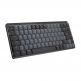 Logitech MX Mechanical Mini Wireless Illuminated Keyboard Tactical Quiet US International - безжична механична клавиатура с подсветка (за PC и Mac) (тъмносив) thumbnail 2