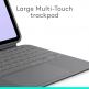 Logitech Combo Touch US - безжична клавиатура с тракпад и отделящ се кейс с поставка за Apple iPad Pro 11 (2024) (тъмносив) thumbnail 3