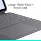 Logitech Combo Touch US - безжична клавиатура с тракпад и отделящ се кейс с поставка за Apple iPad Pro 13 (2024) (тъмносив) thumbnail 2