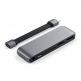 Satechi USB-C Mobile Pro Hub SD - мултифункционален хъб за свързване на допълнителна периферия за iPad Pro, iPad Air и мобилни устройства (тъмносив) thumbnail 2