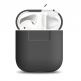 Elago Airpods Silcone Case - силиконов калъф за Apple Airpods (тъмносив) thumbnail