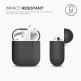 Elago Airpods Silcone Case - силиконов калъф за Apple Airpods (тъмносив) thumbnail 2