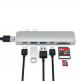 Satechi USB-C Pro USB Hub - мултифункционален хъб за свързване на допълнителна периферия за компютри с USB-C (сребрист) thumbnail