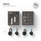 Elago Airpods Earhooks - антибактериални силиконови калъфчета за Apple Airpods (черен) (4 броя) thumbnail 7