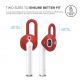 Elago Airpods Earhooks - антибактериални силиконови калъфчета за Apple Airpods (червен) (4 броя) thumbnail 2