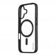 Хибриден удароустойчив кейс с MagSafe за iPhone 17 - OBALME MagNetix Outline Hybrid MagSafe Case (черен-прозрачен) thumbnail
