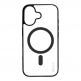Хибриден удароустойчив кейс с MagSafe за iPhone 17 - OBALME MagNetix Outline Hybrid MagSafe Case (черен-прозрачен) thumbnail 2