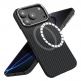 Кевларен кейс с MagSafe за iPhone 17 Pro - Techsuit Aramid Fiber MagSafe Ultra Slim Case (черен) thumbnail
