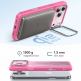 Хибриден кейс с висока степен на защита с MagSafe за iPhone 17 Pro Max - ESR Classic Hybrid HaloLock Kickstand MagSafe Case (розов-прозрачен) thumbnail 2