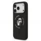 Дизайнерски силиконов кейс с MagSafe за iPhone 17 Pro Max - Karl Lagerfeld Liquid Silicone Karl and Choupette Heads MagSafe Case (черен) thumbnail 2