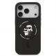 Дизайнерски силиконов кейс с MagSafe за iPhone 17 Pro Max - Karl Lagerfeld Liquid Silicone Karl and Choupette Heads MagSafe Case (черен) thumbnail 3
