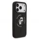Дизайнерски силиконов кейс с MagSafe за iPhone 17 Pro Max - Karl Lagerfeld Liquid Silicone Karl and Choupette Heads MagSafe Case (черен) thumbnail 4