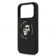 Дизайнерски силиконов кейс с MagSafe за iPhone 17 Pro Max - Karl Lagerfeld Liquid Silicone Karl and Choupette Heads MagSafe Case (черен) thumbnail 5