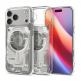 Хибриден кейс с висока степен на защита с MagSafe за iPhone 17 Pro - Spigen Ultra Hybrid MagSafe Zero One Case (прозрачен-сребрист) thumbnail