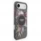 Хибриден удароустойчив кейс с MagSafe и връзка за ръка за iPhone 17 Air - Guess IML Flower Pearl Strap MagSafe Case (черен) thumbnail 3