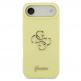 Силиконов (TPU) калъф за iPhone 17 Air - Guess Liquid Silicone 4G Metal Logo Case (жълт) thumbnail 3