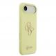 Силиконов (TPU) калъф за iPhone 17 Air - Guess Liquid Silicone 4G Metal Logo Case (жълт) thumbnail 4