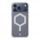 Хибриден удароустойчив кейс с MagSafe за iPhone 17 Pro Max - Tactical MagForce Hexagon Cover (бял-прозрачен) thumbnail