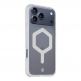 Хибриден удароустойчив кейс с MagSafe за iPhone 17 Pro Max - Tactical MagForce Hexagon Cover (бял-прозрачен) thumbnail 2