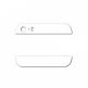 OEM Back Cover Glass - стъклени елементи за горната и долната част от гърба за iPhone 5 (бял) thumbnail