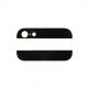 OEM Back Cover Glass - стъклени елементи за горната и долната част от гърба за iPhone 5 (черен) thumbnail