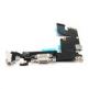 OEM iPhone 6 Plus System Connector and Flex Cable - лентов кабел с Lightning конектора, аудио жака и долния микрофон за iPhone 6 Plus (бял) thumbnail 2