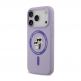 Дизайнерски силиконов кейс с MagSafe за iPhone 17 Pro - Karl Lagerfeld Liquid Silicone Karl and Choupette Heads MagSafe Case (лилав) thumbnail 2