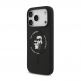 Дизайнерски силиконов кейс с MagSafe за iPhone 17 Pro - Karl Lagerfeld Liquid Silicone Karl and Choupette Heads MagSafe Case (черен) thumbnail 2