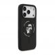 Дизайнерски силиконов кейс с MagSafe за iPhone 17 Pro - Karl Lagerfeld Liquid Silicone Karl and Choupette Heads MagSafe Case (черен) thumbnail 4