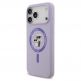 Дизайнерски силиконов кейс с MagSafe за iPhone 17 Pro Max - Karl Lagerfeld Liquid Silicone Karl and Choupette Heads MagSafe Case (лилав) thumbnail 2