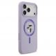 Дизайнерски силиконов кейс с MagSafe за iPhone 17 Pro Max - Karl Lagerfeld Liquid Silicone Karl and Choupette Heads MagSafe Case (лилав) thumbnail 4