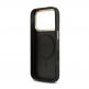 Дизайнерски кожен кейс с MagSafe за iPhone 17 Pro - Guess PU 4G Gold Frame MagSafe Leather Hard Case (черен) thumbnail 6