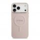 Дизайнерски кожен кейс с MagSafe за iPhone 17 Pro - Guess PU Saffiano MagSafe Leather Hard Case (розов) thumbnail 3