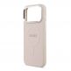 Дизайнерски кожен кейс с MagSafe за iPhone 17 Pro - Guess PU Saffiano MagSafe Leather Hard Case (розов) thumbnail 5