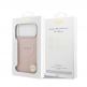 Дизайнерски кожен кейс с MagSafe за iPhone 17 Pro - Guess PU Saffiano MagSafe Leather Hard Case (розов) thumbnail 7
