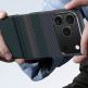 Кевларен кейс с MagSafe за iPhone 17 Pro Max - Benks Armor Air Aurora Kevlar Case 600D (черен-зелен) thumbnail 8