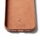 Премиум кожен (естествена кожа) кейс с MagSafe за iPhone 17 Pro - Mujjo Full Leather MagSafe Wallet Case (кафяв) thumbnail 4